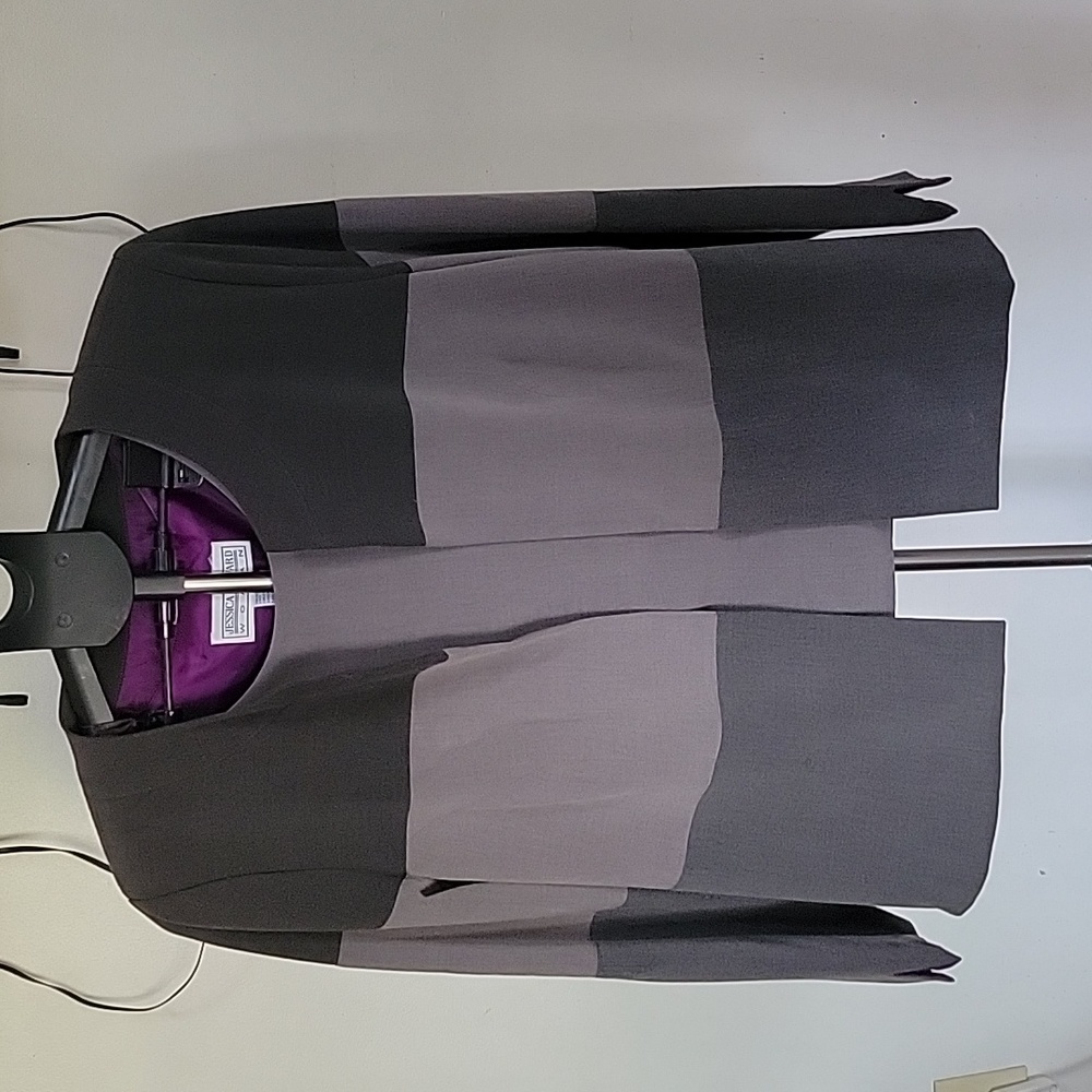 Plus-Size Jessica Howard Open Blazer & Tank Top Set, Shades of Gray, Size 16